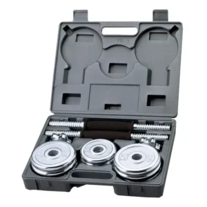 Set Mancuernas Cromadas Blu Fit 20kg