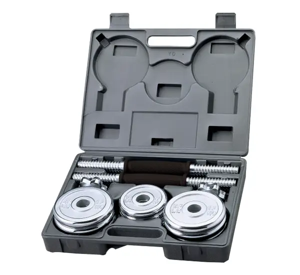 Set Mancuernas Cromadas Blu Fit 20kg